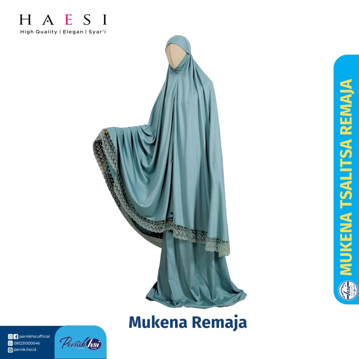 Mukena Tsalitsa Anak M - Sage Green